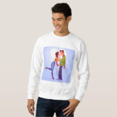 flaches Valentin-s-day-Paar Sweatshirt (Vorne ganz)