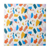 Flachfarbiges Terrazzo-Muster Fliese (Vorderseite)