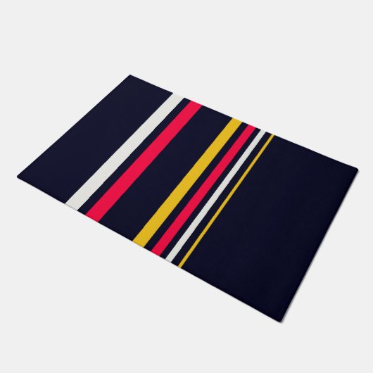 Flachfarbstreifen Fußmatte (Schrägansicht)