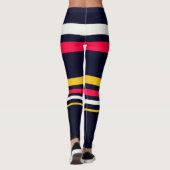 Flachfarbstreifen Leggings (Rückseite)