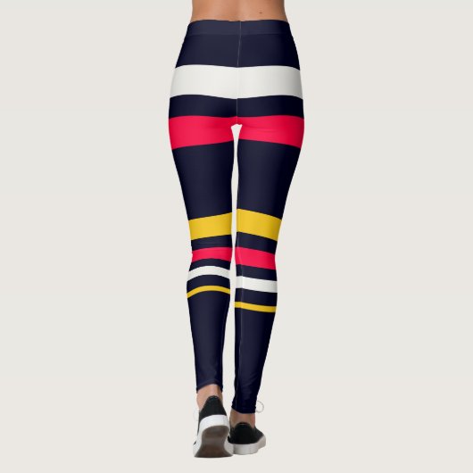 Flachfarbstreifen Leggings (Rückseite)