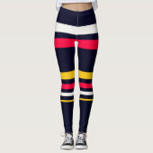 Flachfarbstreifen Leggings (Vorderseite)