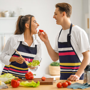 Flachfarbstreifen Schürze