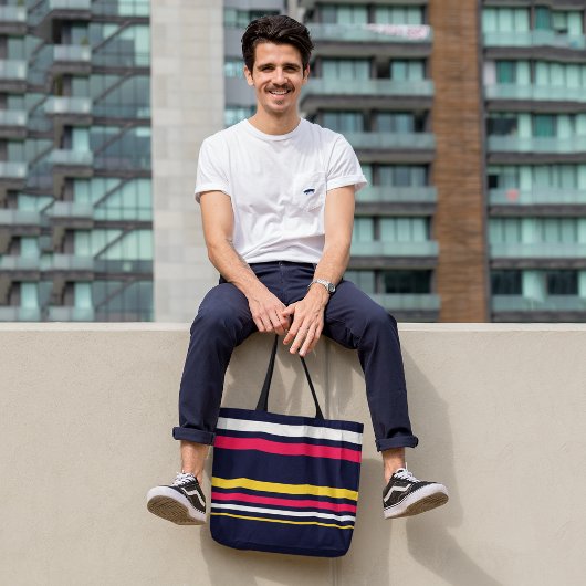 Flachfarbstreifen Tasche