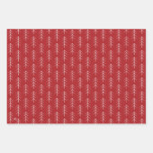 Flachfolien für die Wandbekleidung aus weißem Tann Geschenkpapier Set (Vorderseite)