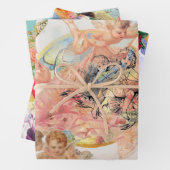 FLACHGESCHENKE WRAP RETRO Valentinstag DESIGN Geschenkpapier Set (Beispiel)