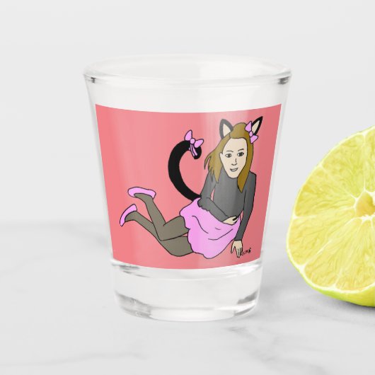 Flachglas Schnapsglas (Vorderseite)