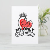 Flachgrusskarte (Squared) : Meine einzige Königin Karte (Stehend Vorderseite)