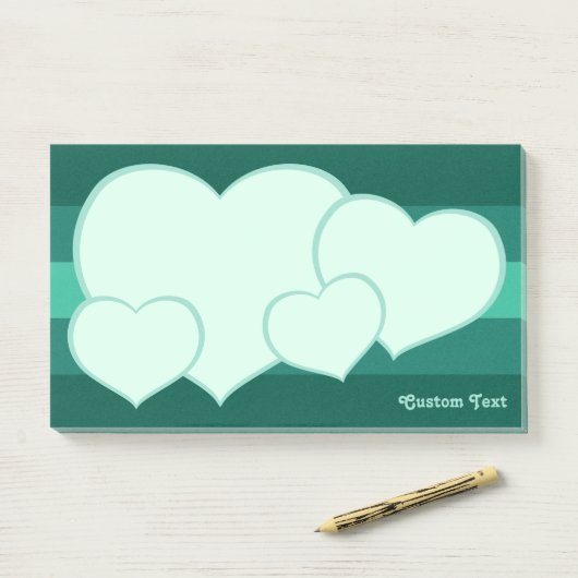 Flachherz-Icon Post-it Klebezettel (Auf Schreibtisch)