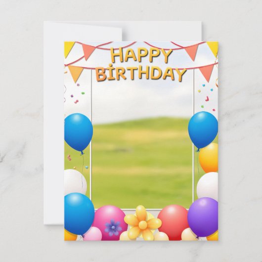 Flachkarte (Vorderseite)