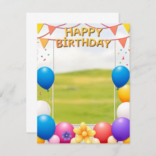 Flachkarte (Vorne/Hinten)