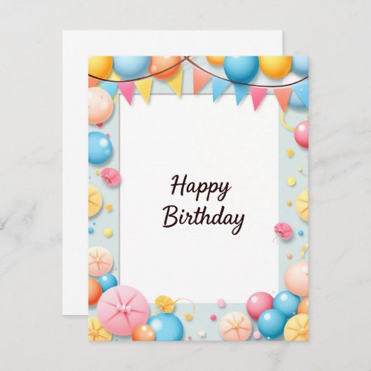 Flachkarte (Vorne/Hinten)