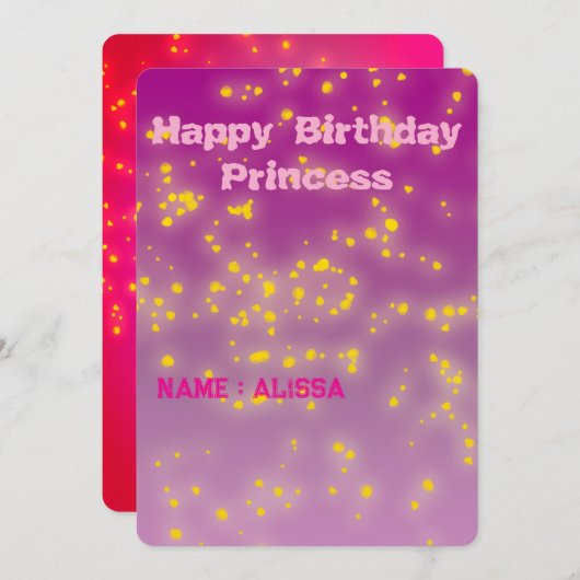 Flachkarte (Vorne/Hinten)