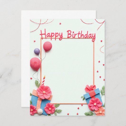 Flachkarte (Vorne/Hinten)