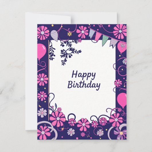 Flachkarte (Vorderseite)