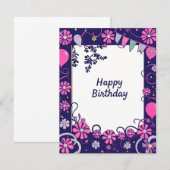 Flachkarte (Vorne/Hinten)