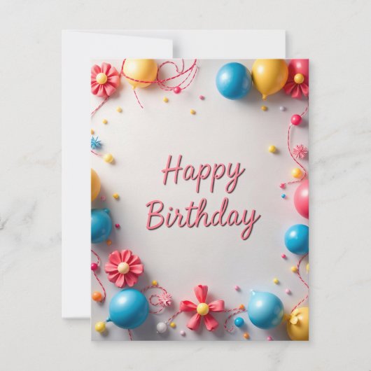 Flachkarte (Vorderseite)