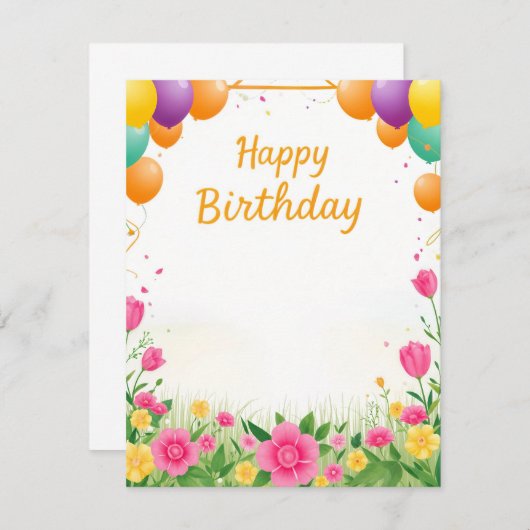 Flachkarte (Vorne/Hinten)