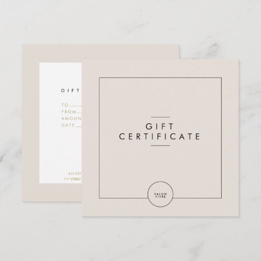 Flachkarte (Vorne/Hinten)