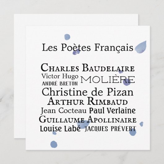 Flachkarte (Vorne/Hinten)