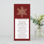 Flachkarte (Stehend Vorderseite)