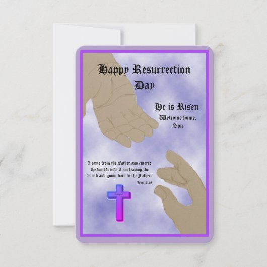 Flachkarte (Vorderseite)