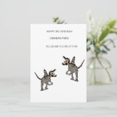 Flachkarte 3RD BIRTHDAY GRANDNEPHEW (Stehend Vorderseite)