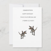 Flachkarte 3RD BIRTHDAY GRANDNEPHEW (Rückseite)