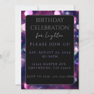 Flachkarte, Berry Sparkle Dark