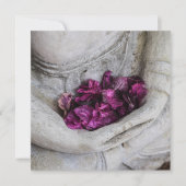 FLACHKARTE : BUDDHA + BLUSTER DANKESKARTE (Vorderseite)