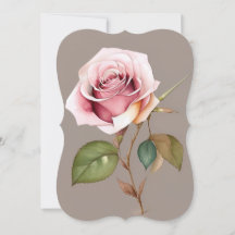 Flachkarte der verzauberten Vintagen Rose