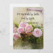 Flachkarte, die durch den Glauben geht, keine Sehn (Vorne/Hinten)