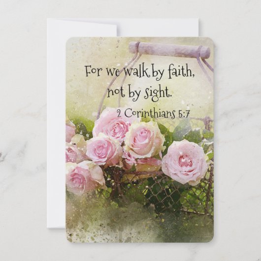 Flachkarte, die durch den Glauben geht, keine Sehn (Vorderseite)