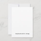 Flachkarte - Familie bedeutet die Welt für mich Dankeskarte (Rückseite)