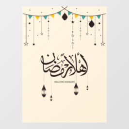 Flachkarte Fensteraufkleber