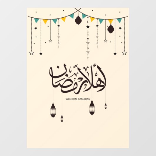 Flachkarte Fensteraufkleber (Blatt)