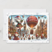 Flachkarte Frohe Weihnachten 2020(ElfSanta) (Vorderseite)