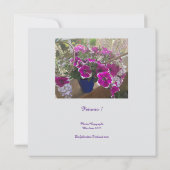 Flachkarte für besondere Meldung oder Ankündigung (Rückseite)