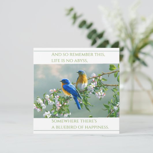 Flachkarte für High Definition Print Square: BLUEB (Stehend Vorderseite)