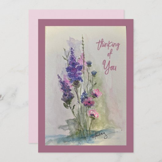 Flachkarte in Touch behalten Feiertagskarte (Vorne/Hinten)