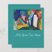 FLACHKARTE : KANDINSKY : DER WASSERFALL (Vorne/Hinten)