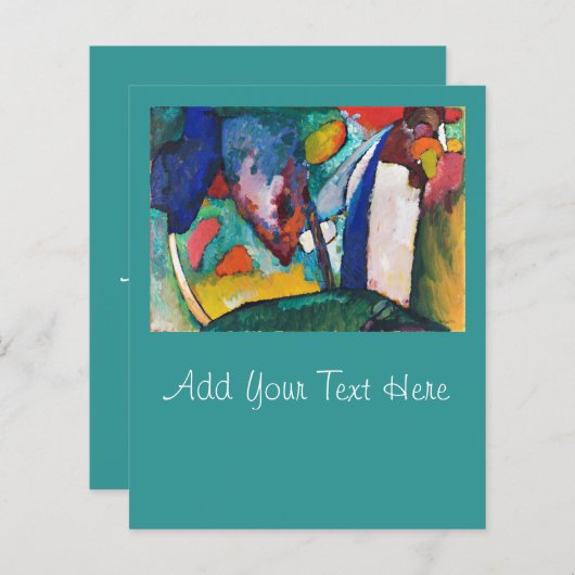 FLACHKARTE : KANDINSKY : DER WASSERFALL (Vorne/Hinten)