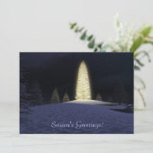Flachkarte "Lichtsaison" Feiertagskarte (Stehend Vorderseite)