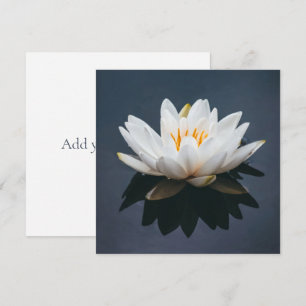 FLACHKARTE : LOTUS AUF WASSER DANKESKARTE