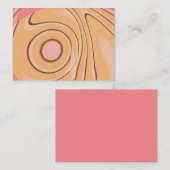 Flachkarte mit abstraktem Design Mitteilungskarte (Vorne/Hinten)