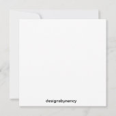 FLACHKARTE MIT BLUME (Rückseite)