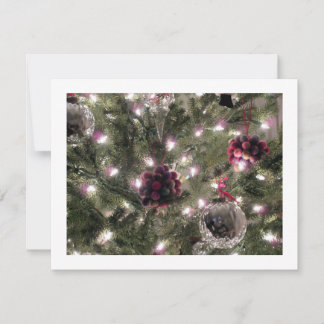 FLACHKARTE MIT CHRISTMAT ORNAMENS FEIERTAGSKARTE