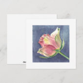 FLACHKARTE MIT ROSE (Vorne/Hinten)