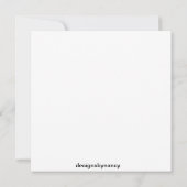 FLACHKARTE MIT ROSE (Rückseite)