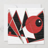Flachkarte mit rotem Auge (Rückseite)